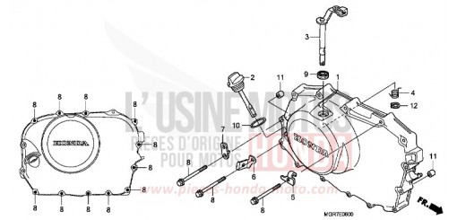PANNEAU CARTER-MOTEUR D. VT750SB de 2011
